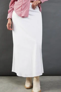 Linen Bias Midaxi Skirt