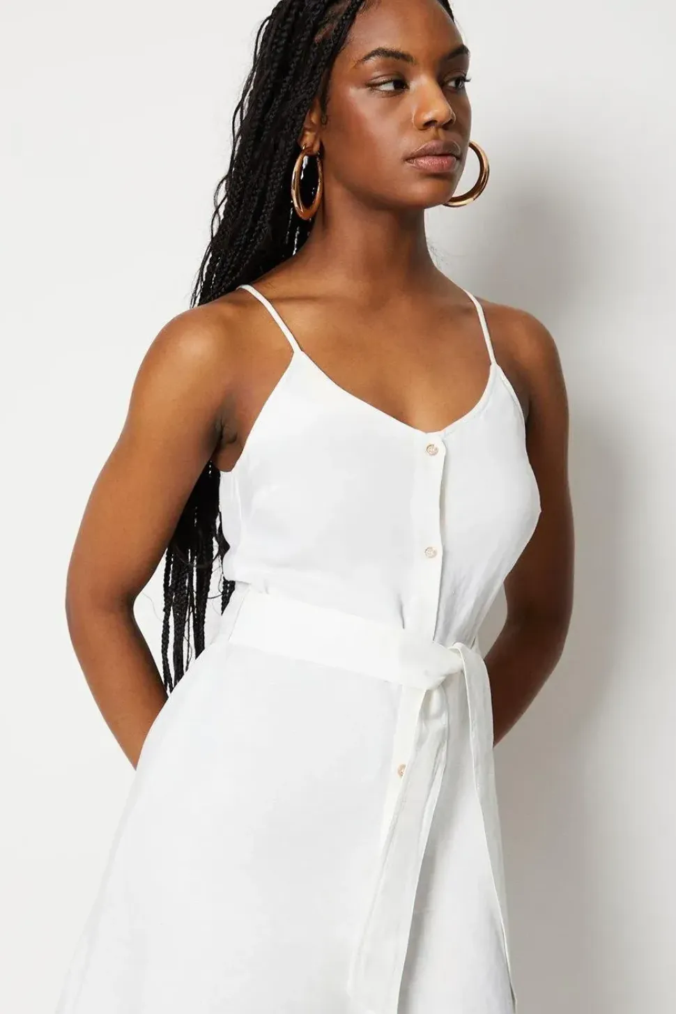 Linen Button Through Sundress