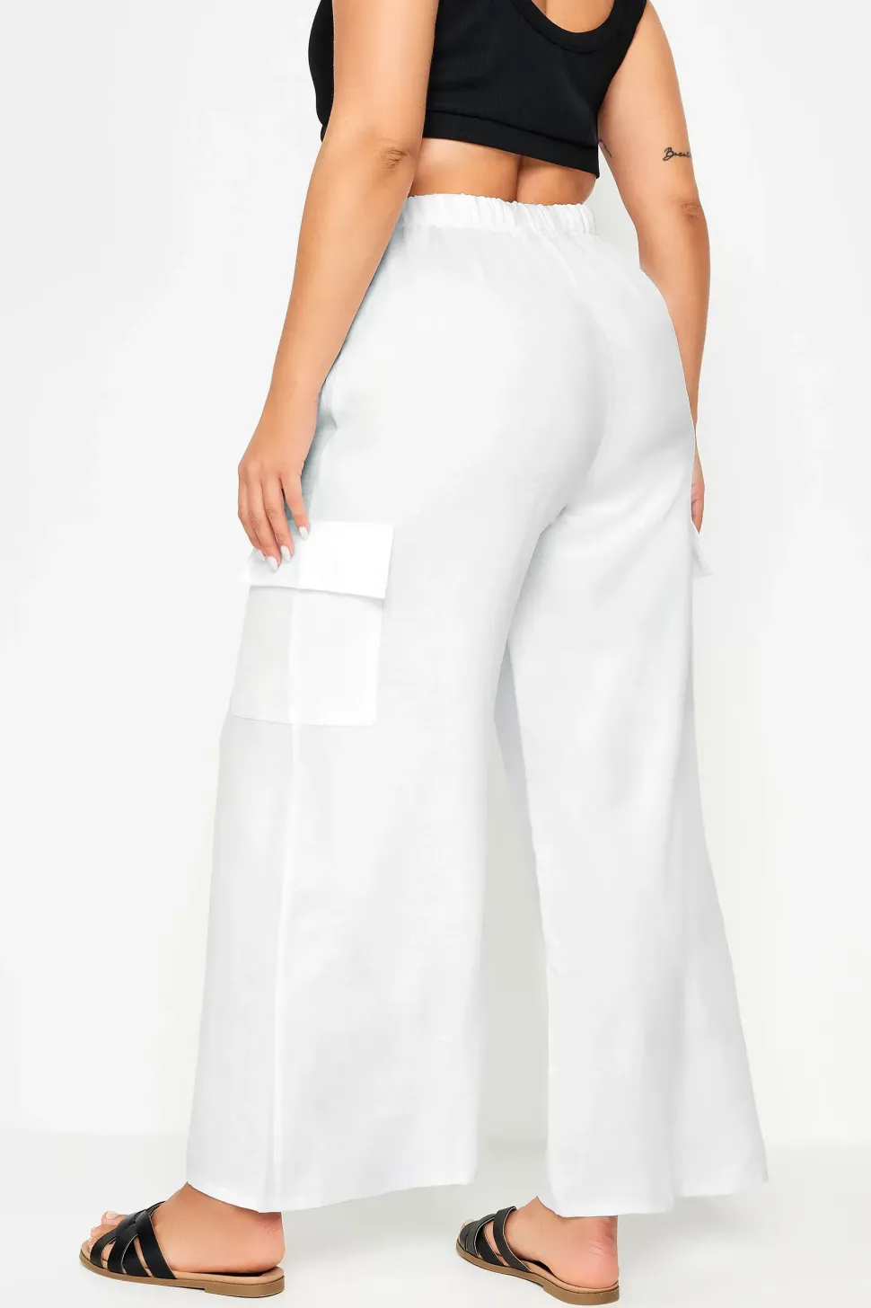 Linen Cargo Trousers