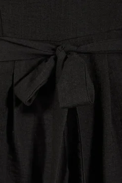 Linen Look Bandeau Pocket Detail Playsuit