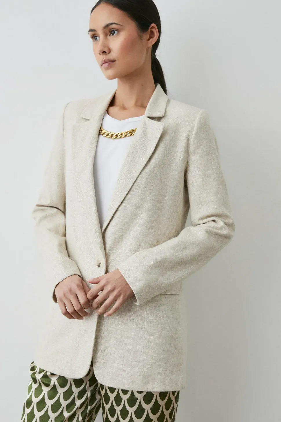 Linen Look Blazer