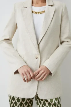 Linen Look Blazer