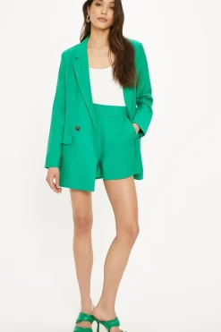 Linen Look High Waist Short