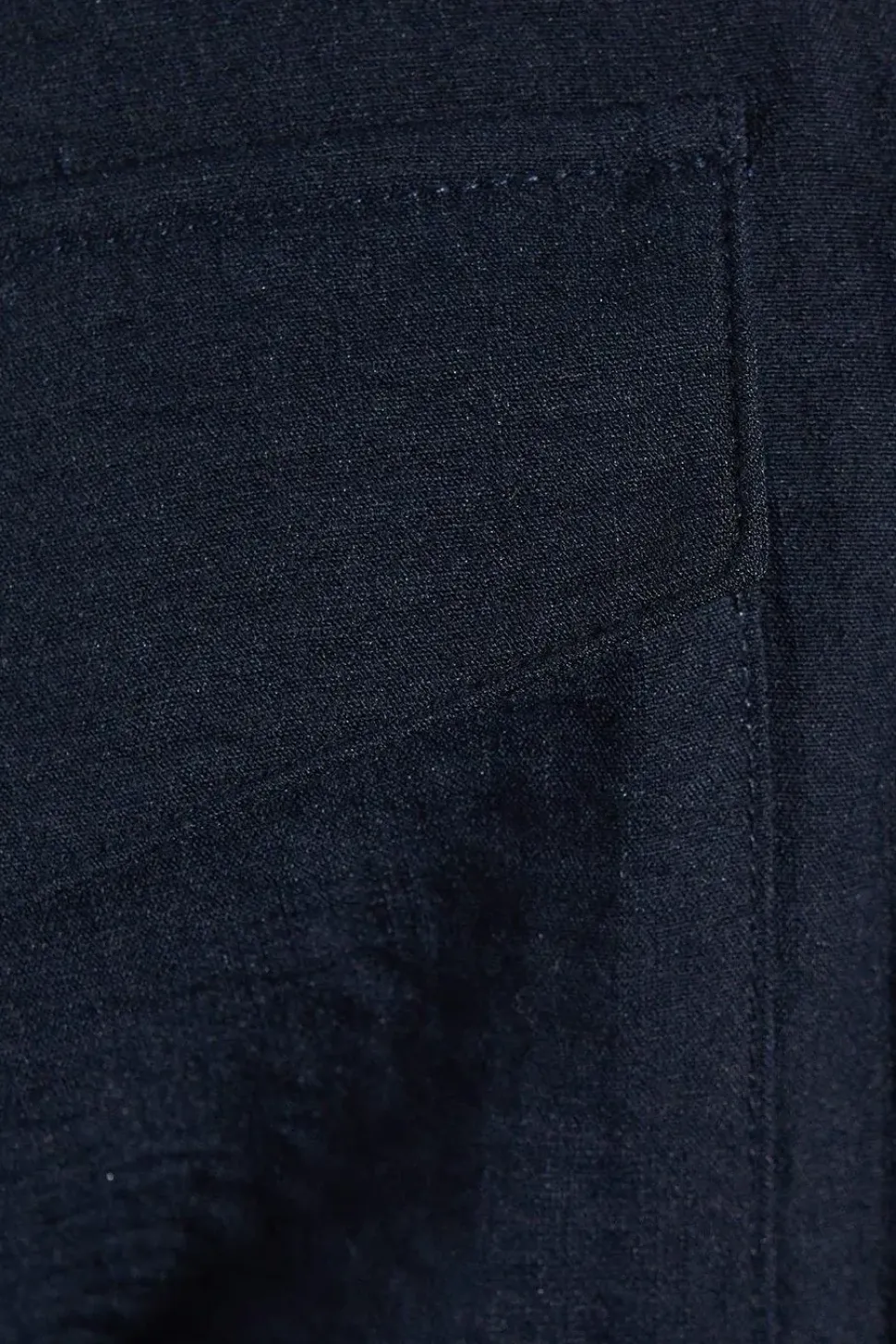 Linen Look Pocket Detail Bomber Jacket