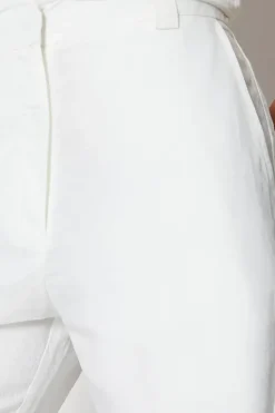 Linen Straight Leg Tailored Trousers