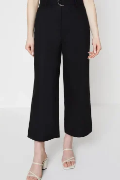Linen Wide Leg Belted Trouser