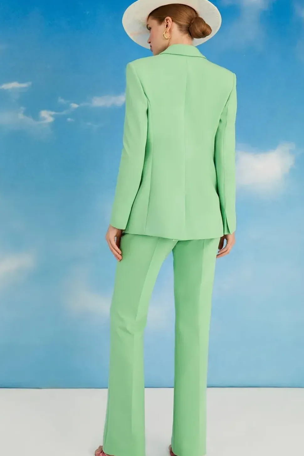 Lisa Tan Fitted Flare Trouser