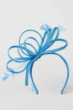 Lisa Tan Loop And Feather Detail Headband