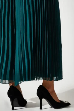 Livvy Velvet Brooch Detail High Heel Court Shoe
