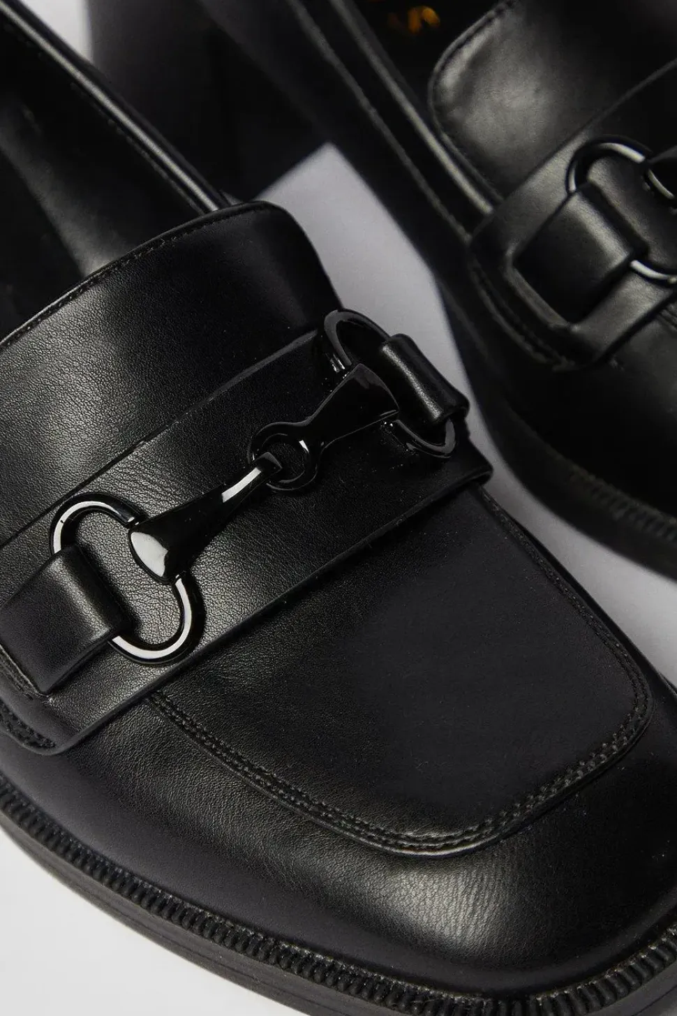 Lolita High Block Heel Snaffle Detail Loafer