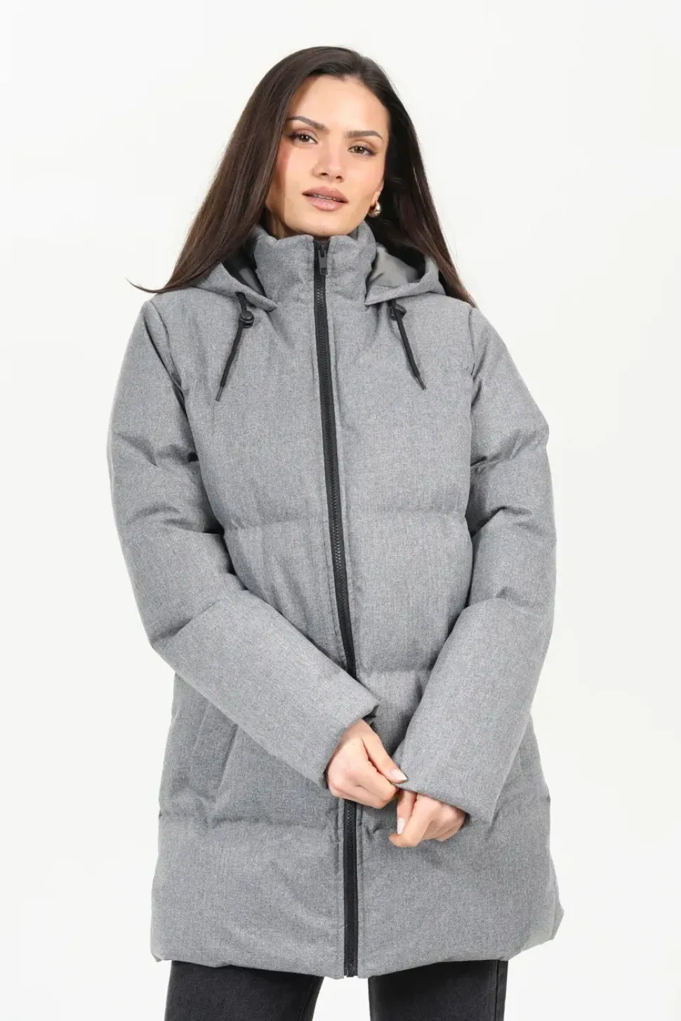 Long Hooded Padded Jacket
