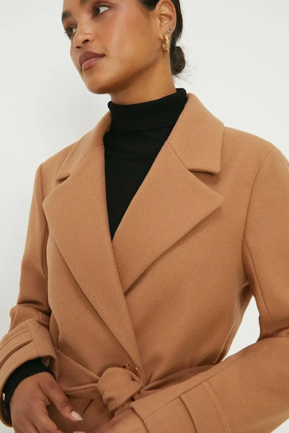 Longline Belted Coat