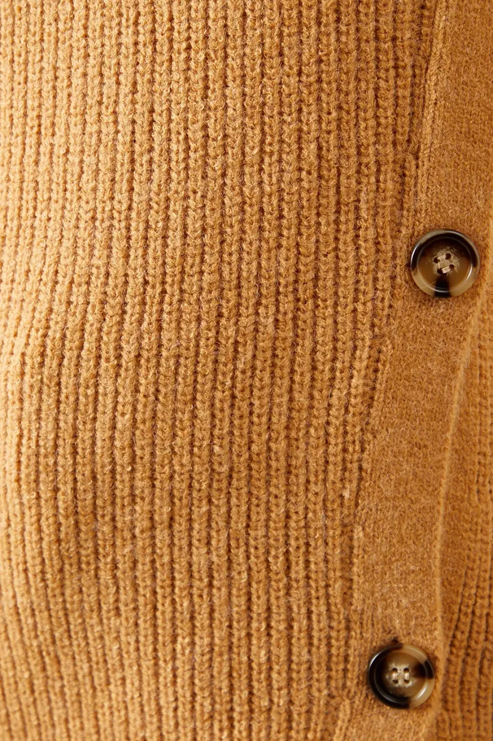 Longline Button Wrap Knitted Tunic
