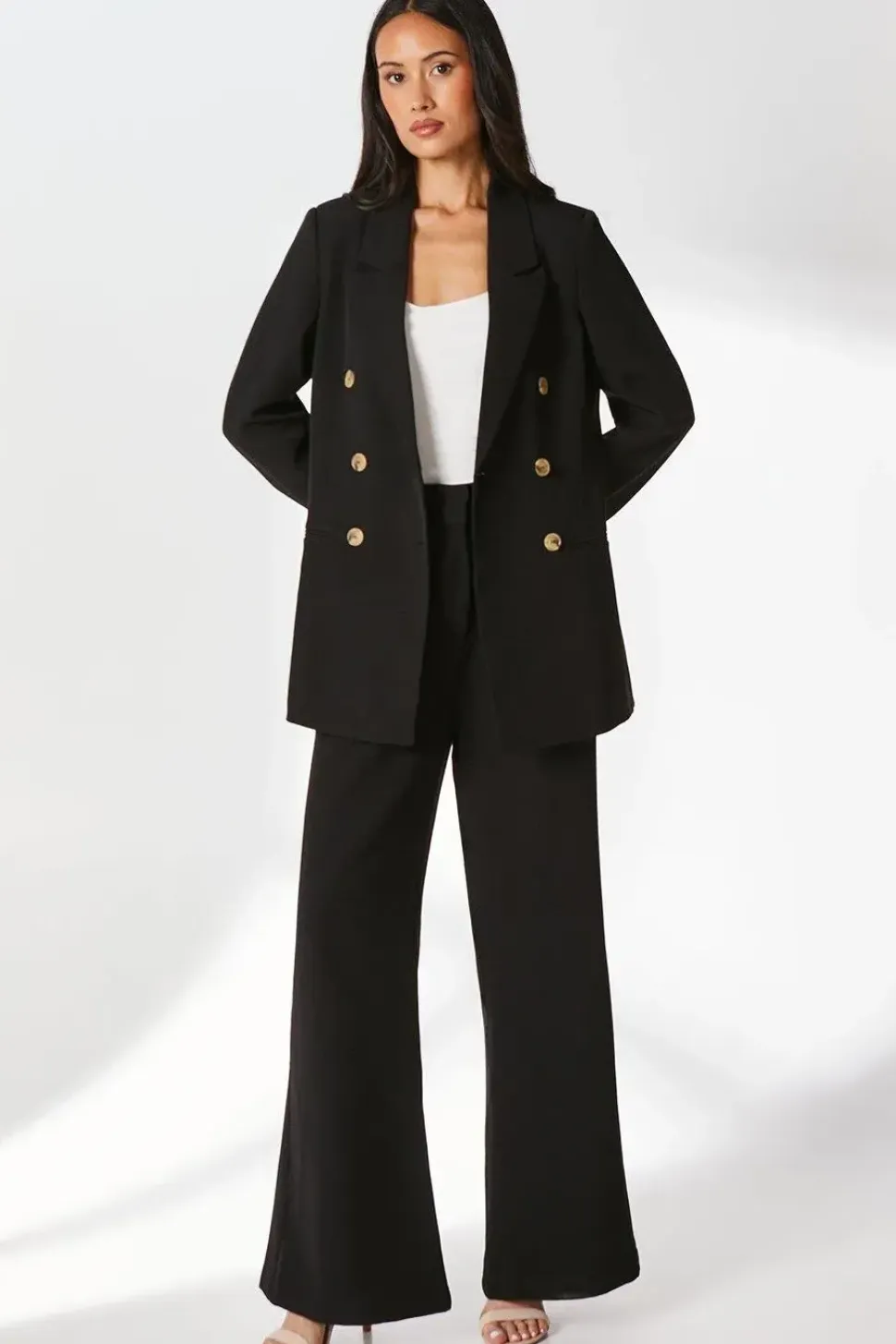 Longline Double Breasted Blazer