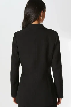 Longline Double Breasted Blazer