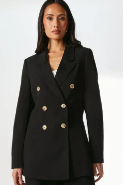 Longline Double Breasted Blazer