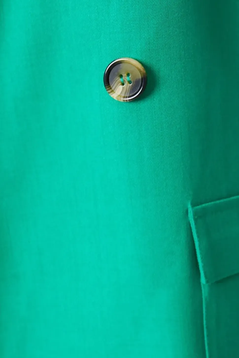 Longline Pocket Detail Double Breasted Blazer