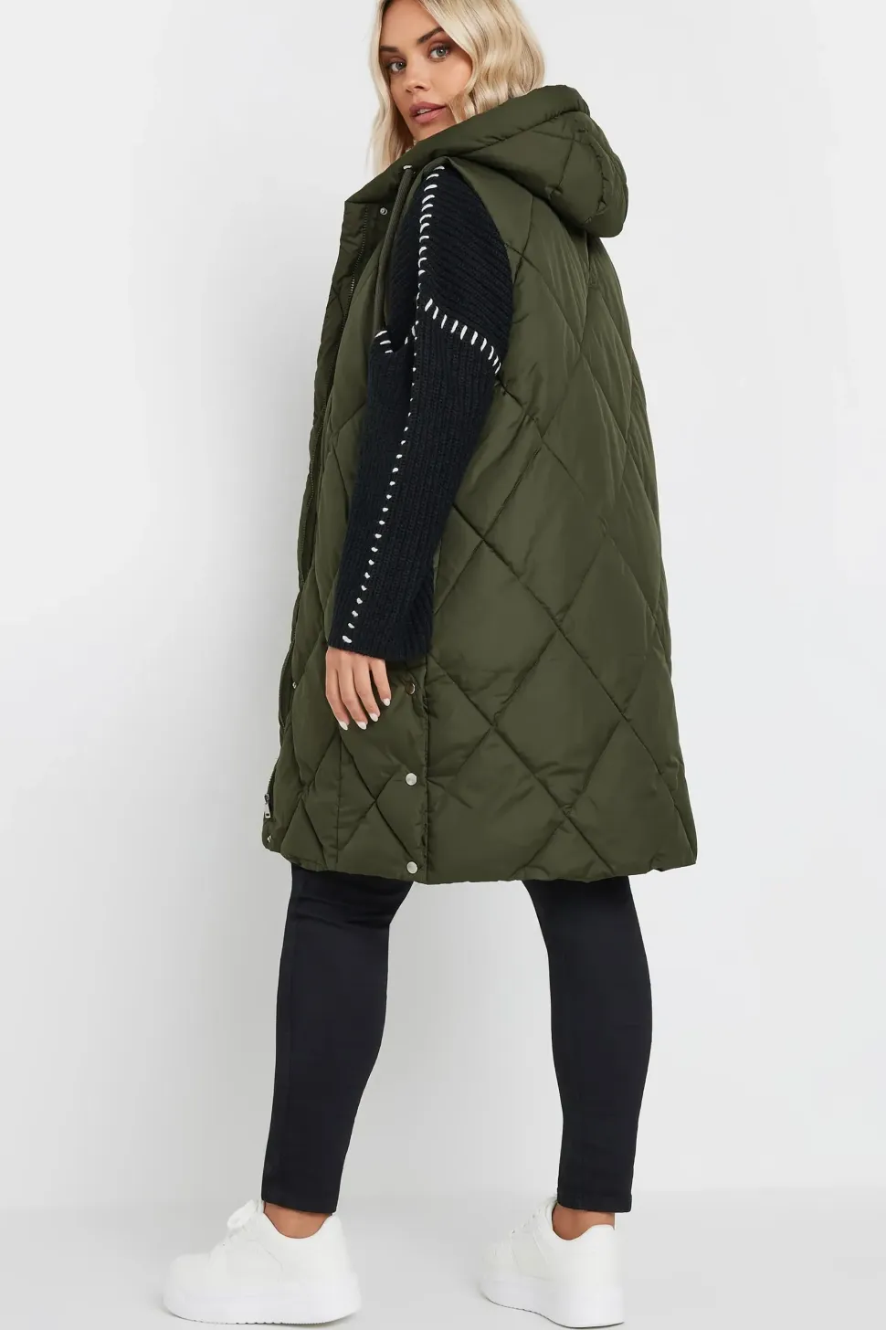 Longline Quilted Gilet
