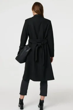 Longline Tailored Button Front Coat