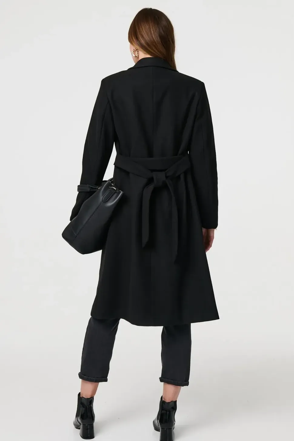Longline Tailored Button Front Coat