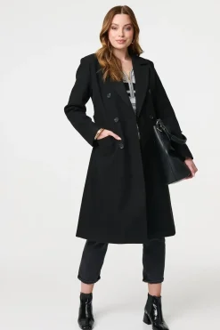 Longline Tailored Button Front Coat