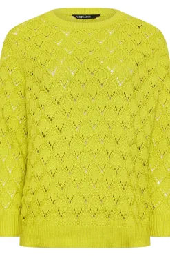 Long Sleeved Pointelle Jumper