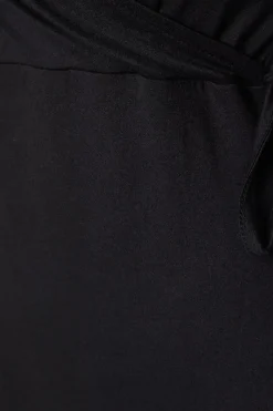 Long Sleeve Wrap Midi Dress