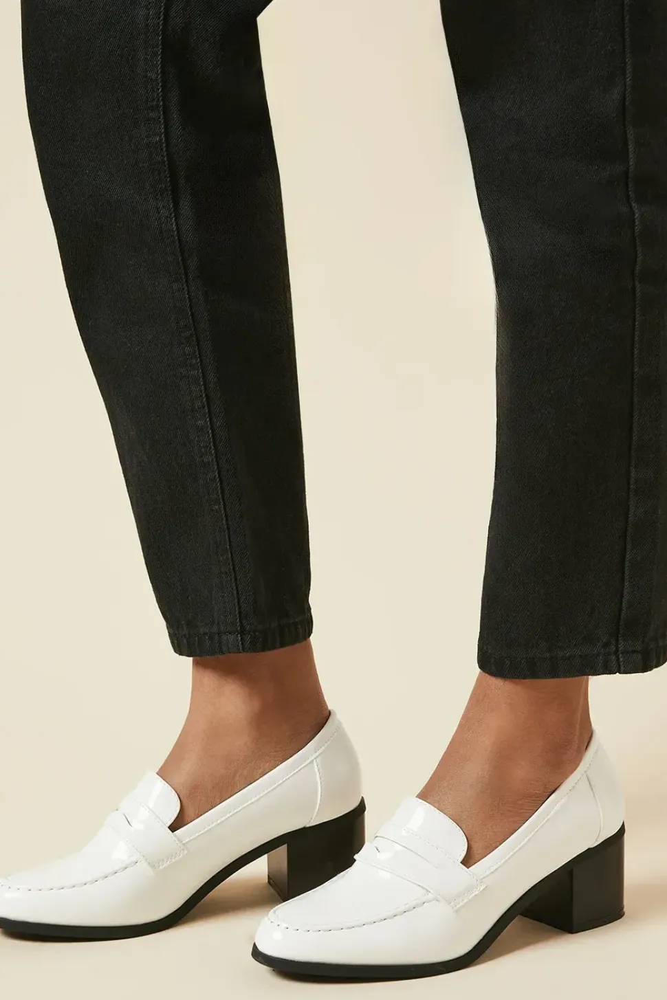 Lora Patent Heeled Loafers