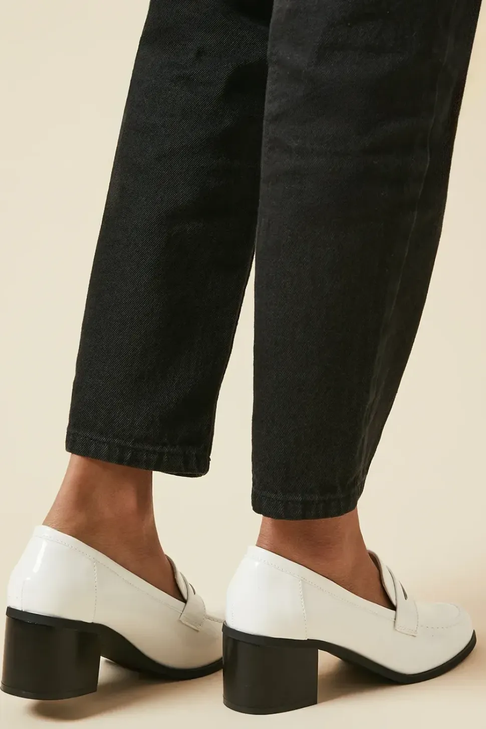 Lora Patent Heeled Loafers