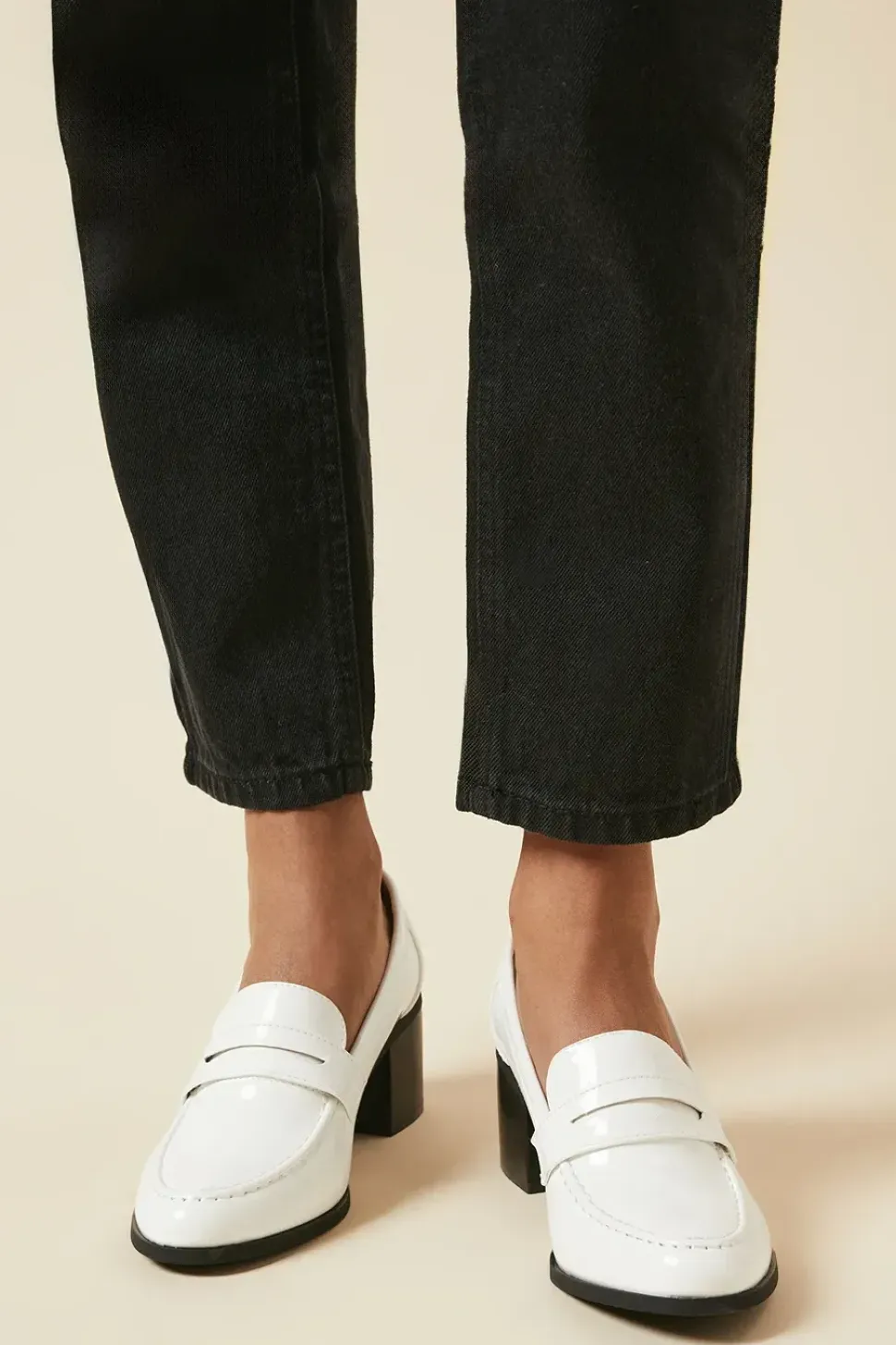 Lora Patent Heeled Loafers