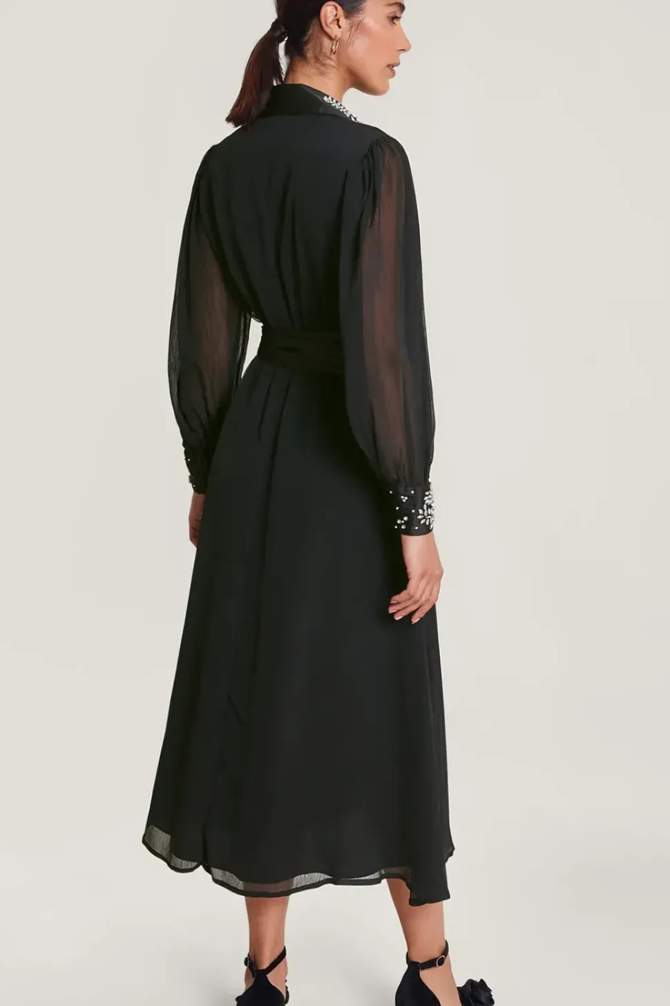 Lorenna Embellished Shirt Dress