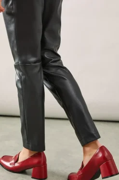 Loupe Metal Trim Heeled Loafer