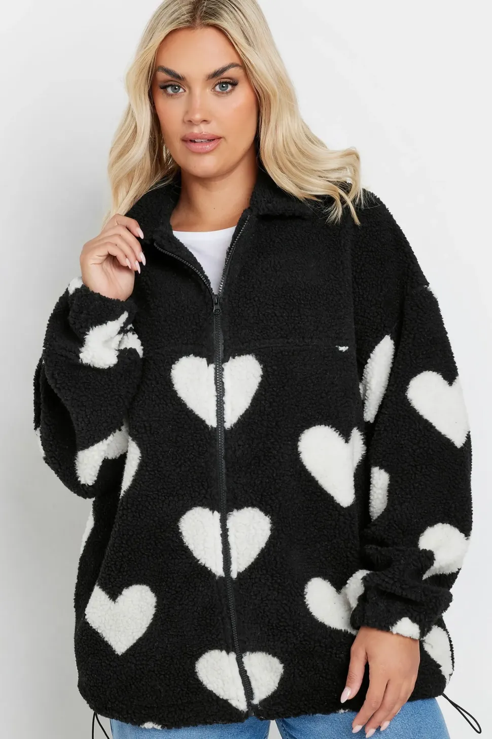 Love Heart Fleece Jacket