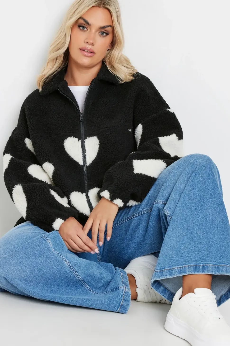 Love Heart Fleece Jacket