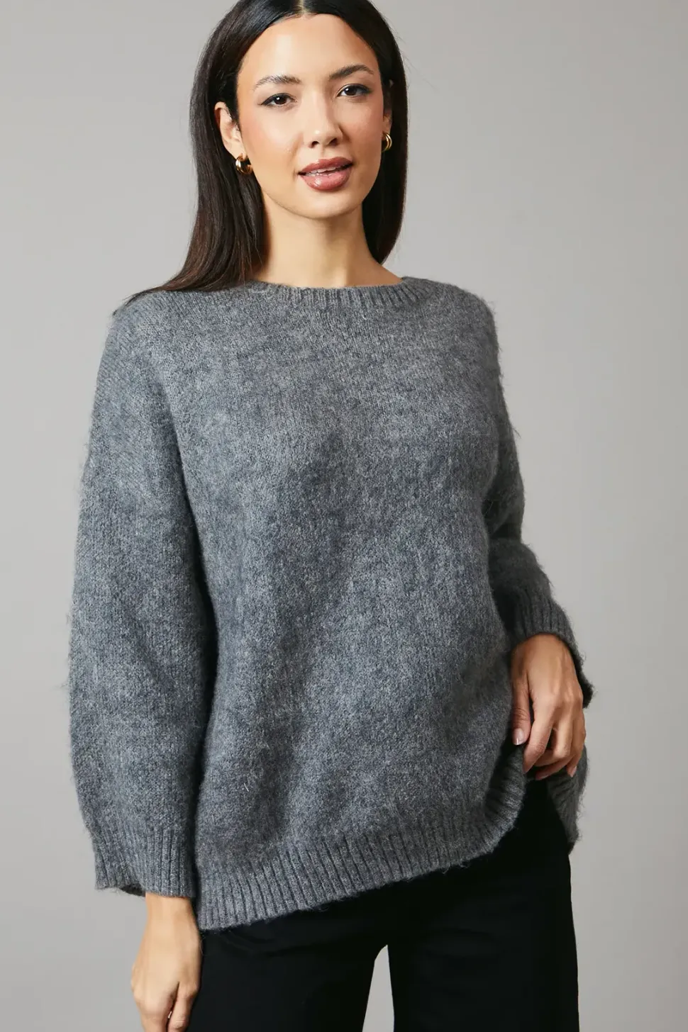 Low Tie Back Slouchy Jumper