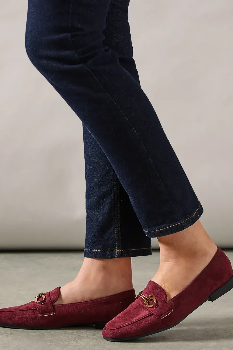 Lupine Snaffle Detail Square Toe Loafer