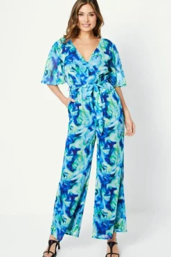 Marble Print Jumpsuit