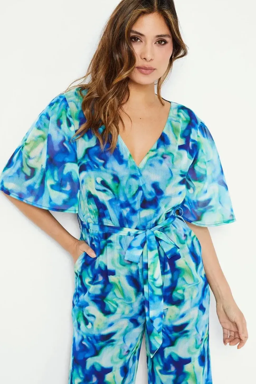 Marble Print Jumpsuit