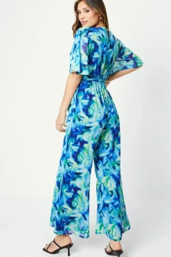 Marble Print Jumpsuit