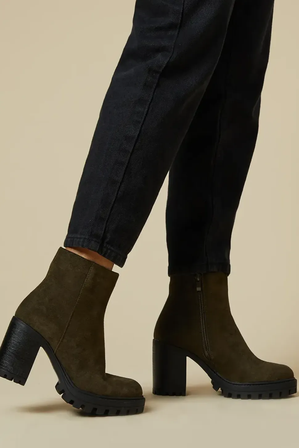 Marlowe Faux Suede Chunky Platform Ankle Boot
