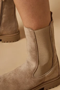 Martine Faux Suede Chunky Ankle Boots
