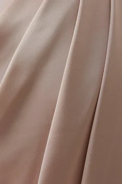 Maternity Ruched Waist Detail Satin Bridesmaid Dress
