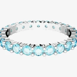 Matrix Blue Cubic Zirconia Full Eternity Ring 5658671 52