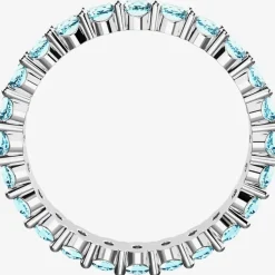 Matrix Blue Cubic Zirconia Full Eternity Ring 5658671 52