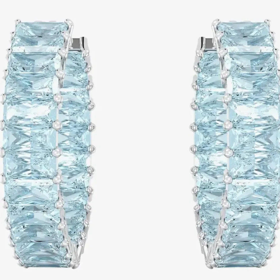 Matrix Blue Hoop Earrings 5659037