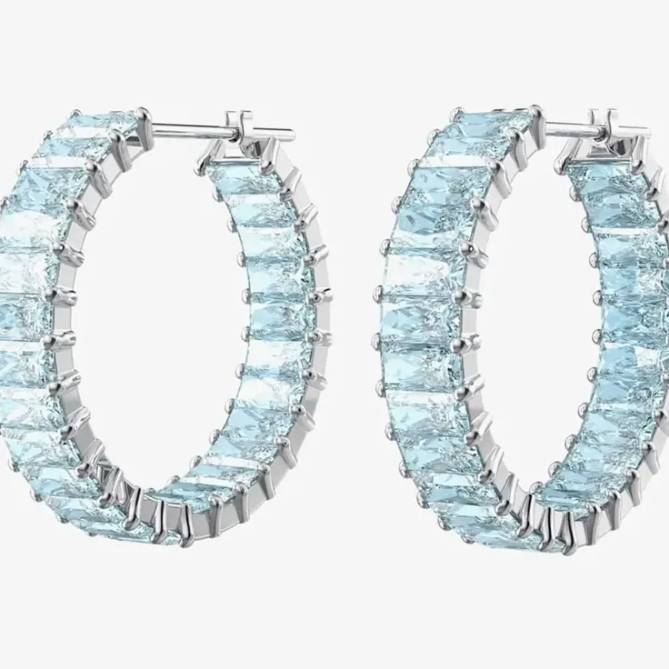 Matrix Blue Hoop Earrings 5659037