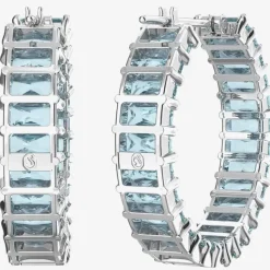 Matrix Blue Hoop Earrings 5659037