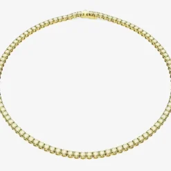 Matrix Gold Plated Tennis Necklace 5661191