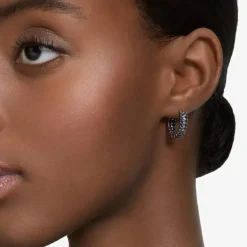 Matrix Grey Hoop Earrings 5658650