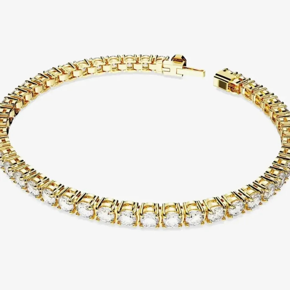 Matrix White Gold Plated Tennis Bracelet 5657664 M